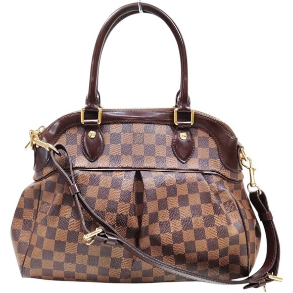 727780BH (X6) Louis Vuitton Shoulder Bag Trevi PM Brown Damier Ebene - Picture 1 of 12